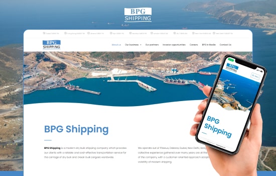 Скриншот сайта BPGshipping
